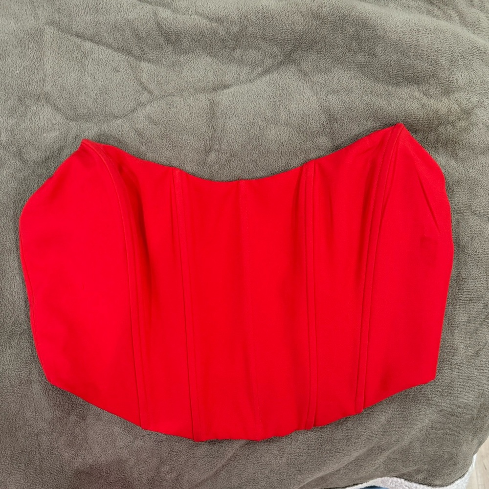 Red corset used once